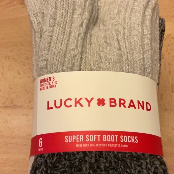 Lucky Brand Ladies Boot Socks NIP - Picture 3 of 3